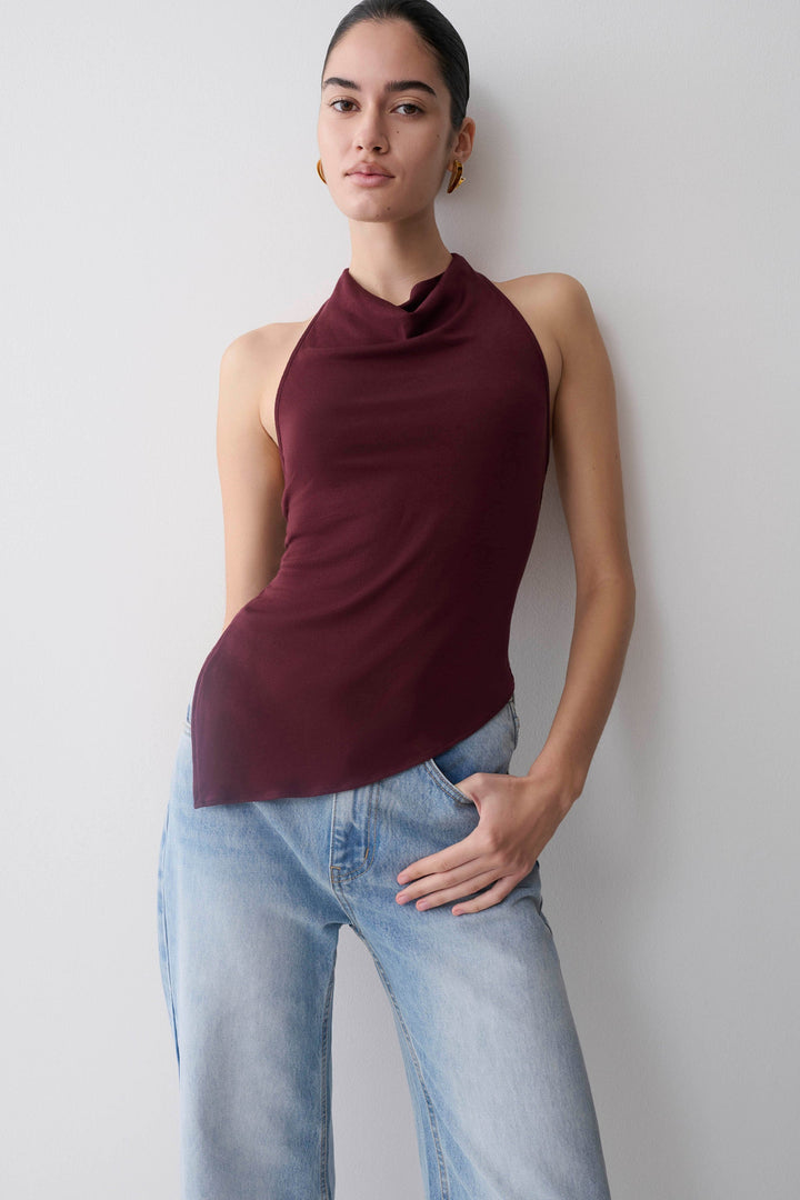 Elowyn Sculpted Halter Top