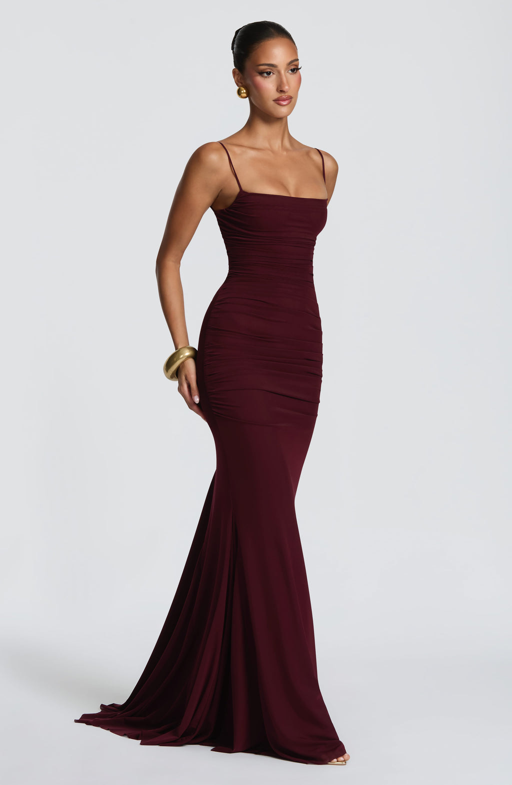 Rosalie Gown in Cherry Lacquer
