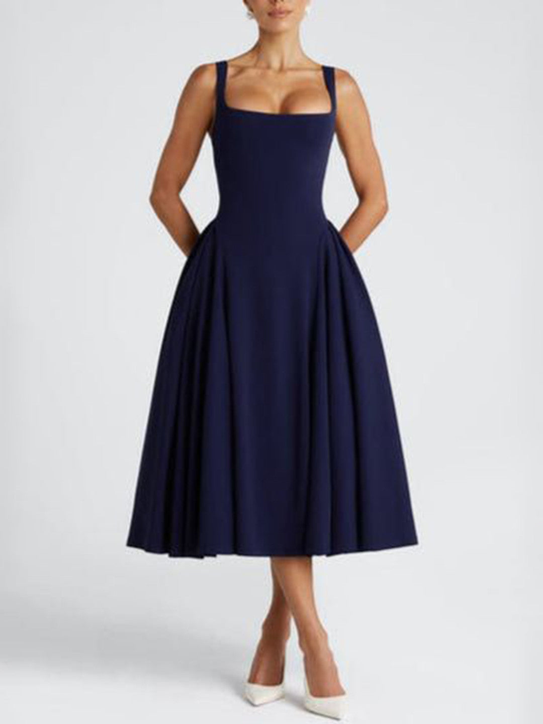 Pavlina Midi Dress in Wine