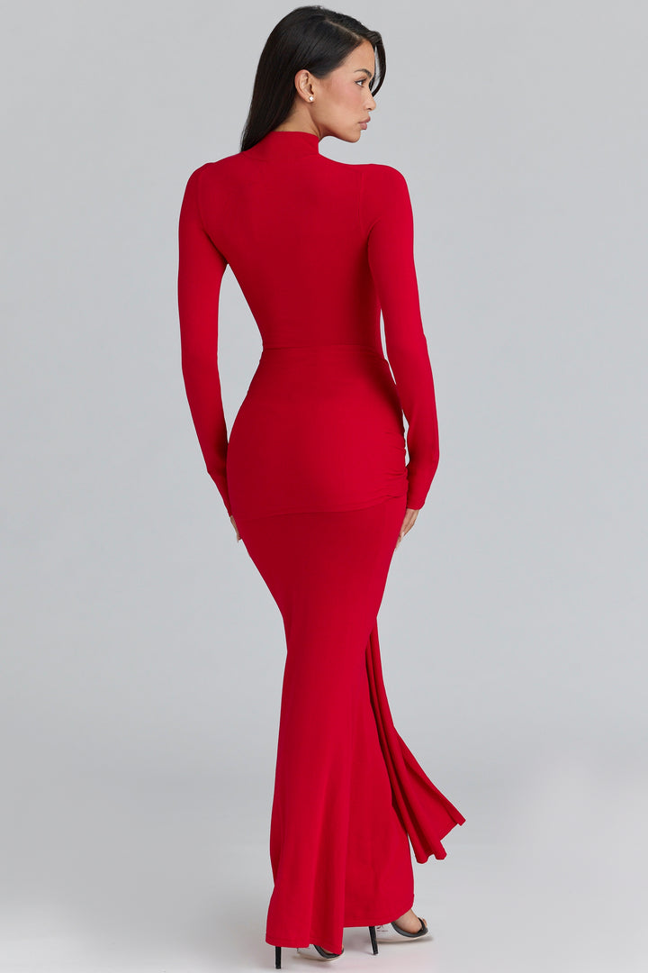 Thea Waist Drape Maxi Gown