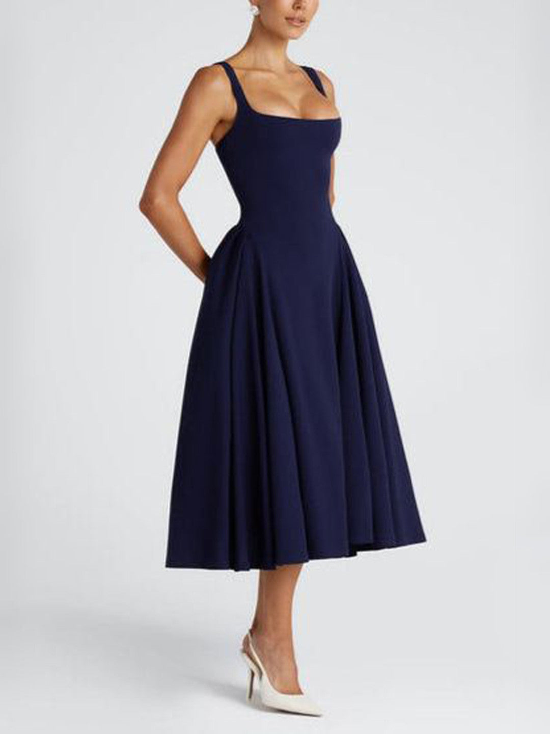 Pavlina Midi Dress in Wine
