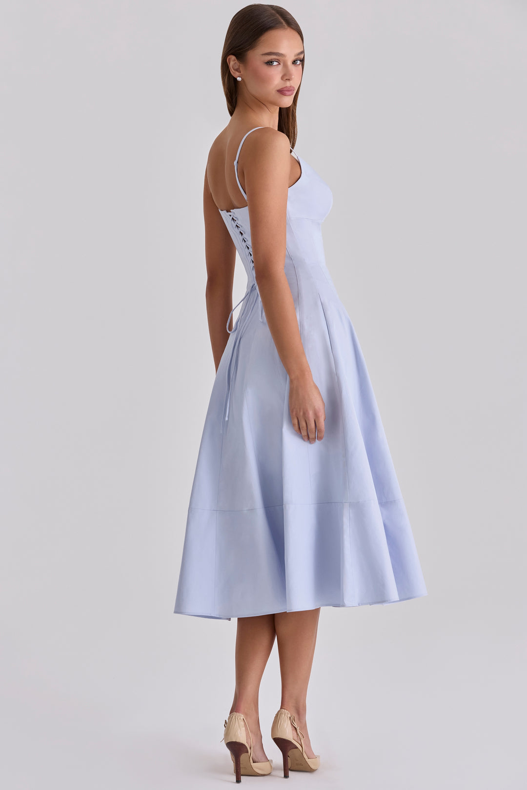 Elysia Midi Dress - Sky Blue