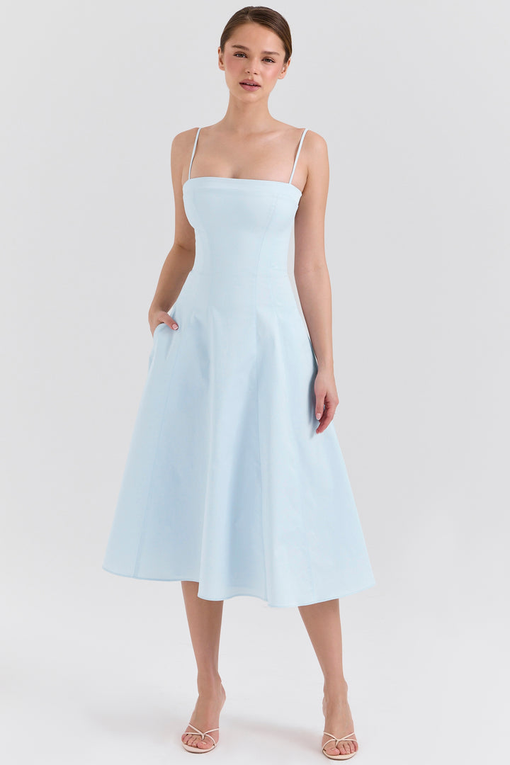 Eira Strappy Fit & Flare Midi Dress
