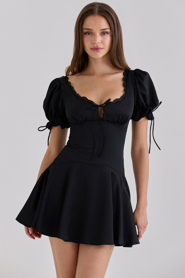 Elowen Tie-Front Mini Dress