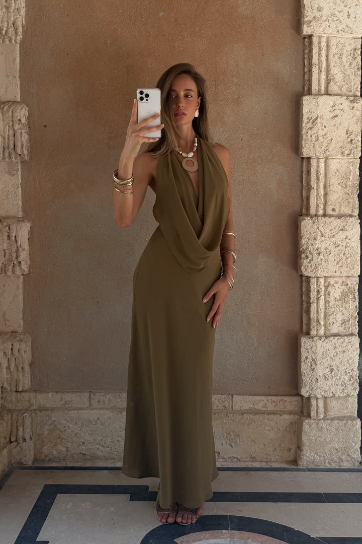 Virelle Cowl Maxi Dress