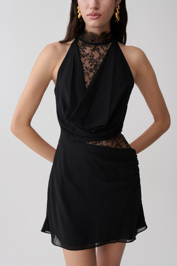 Veylora Draped Mini Dress