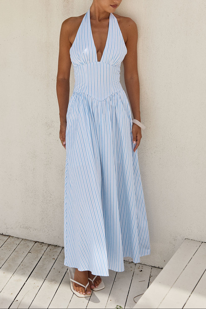 Asla Halter Maxi Dress