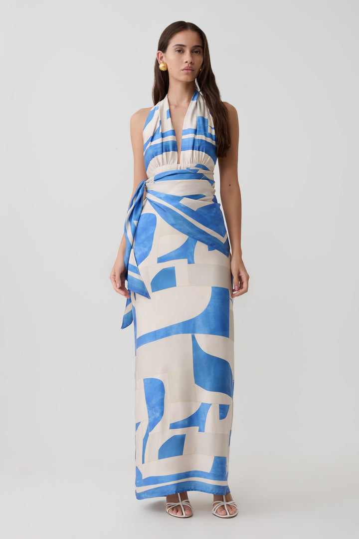 Mariselle Halter Maxi Dress