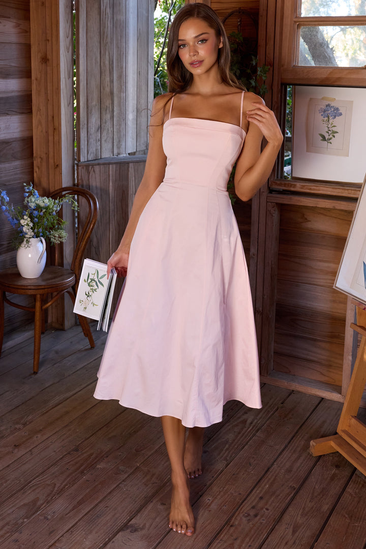 Eira Strappy Fit & Flare Midi Dress