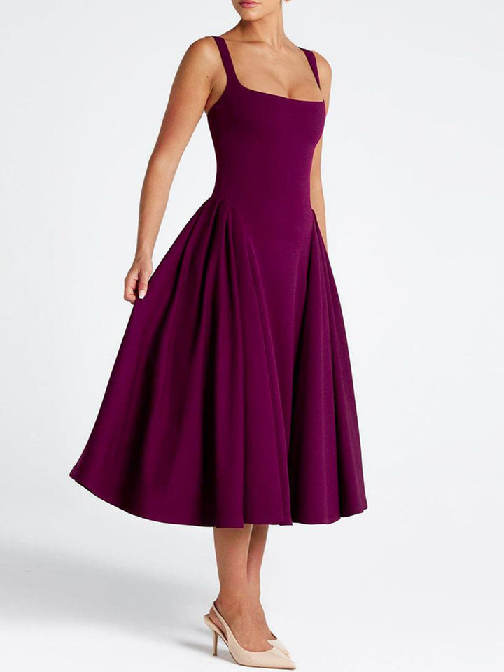 Pavlina Midi Dress in Wine