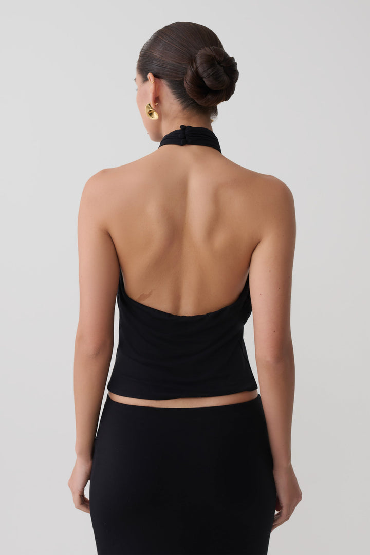 Sylvie Twist Halter Top
