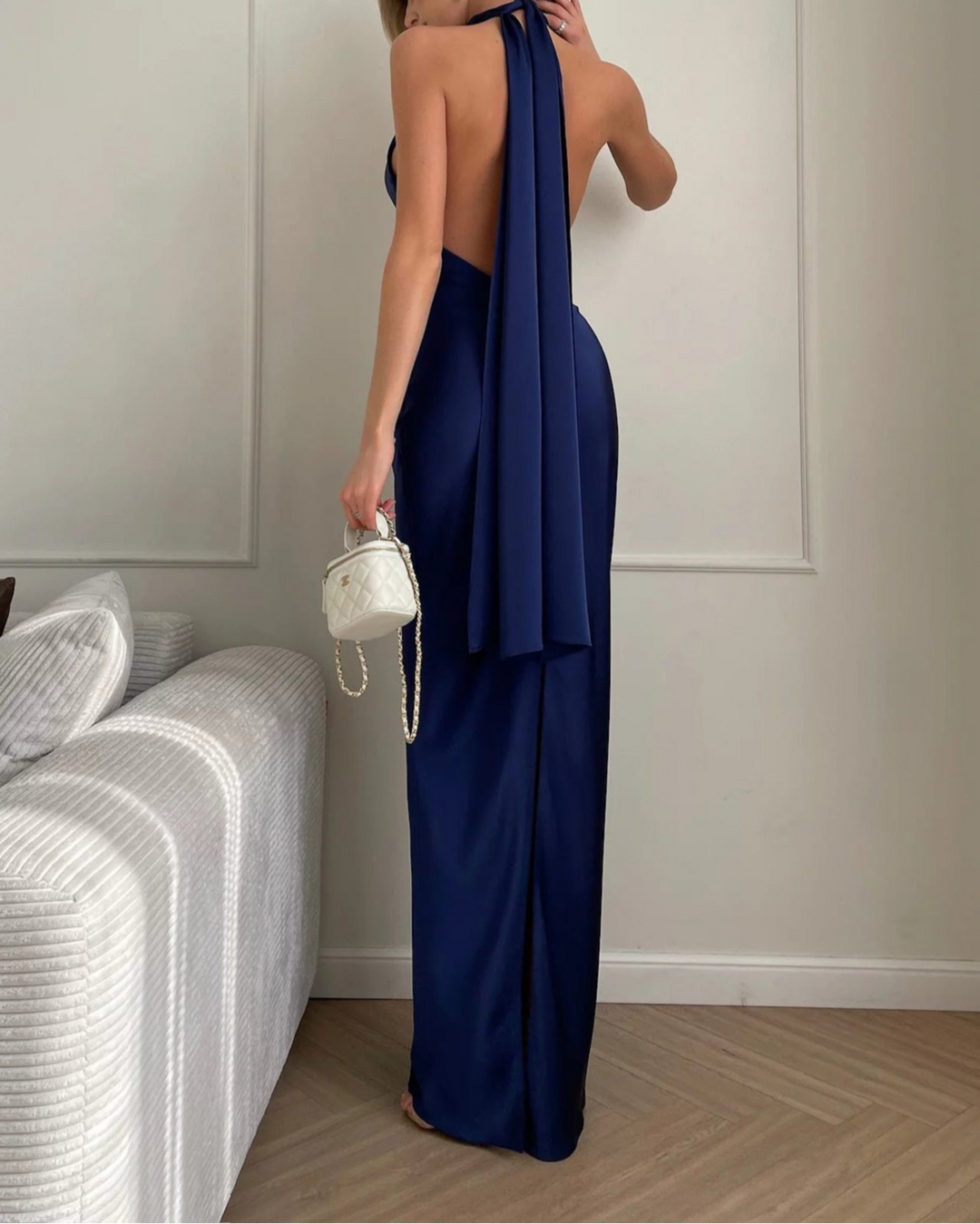 Silvina maxi Dress in Navy