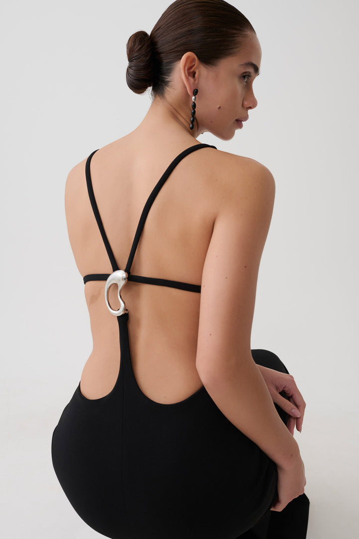 Veylisse Open-Back Column Dress