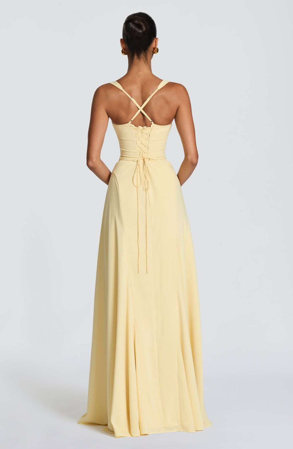 Anora Maxi Dress in Butter Yellow