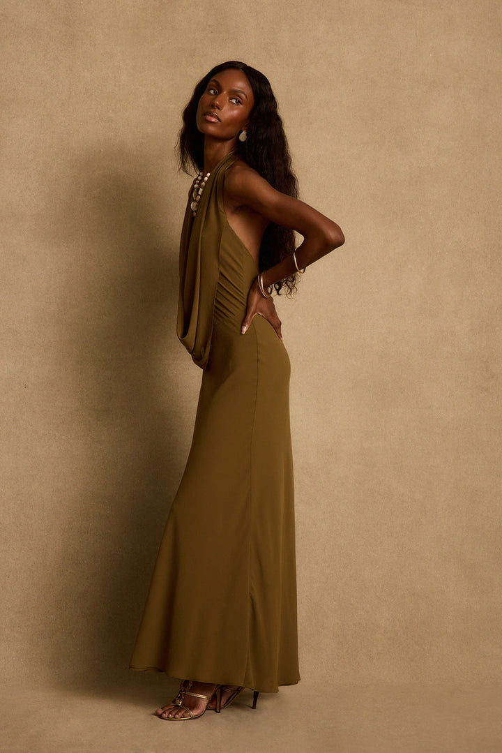 Virelle Cowl Maxi Dress