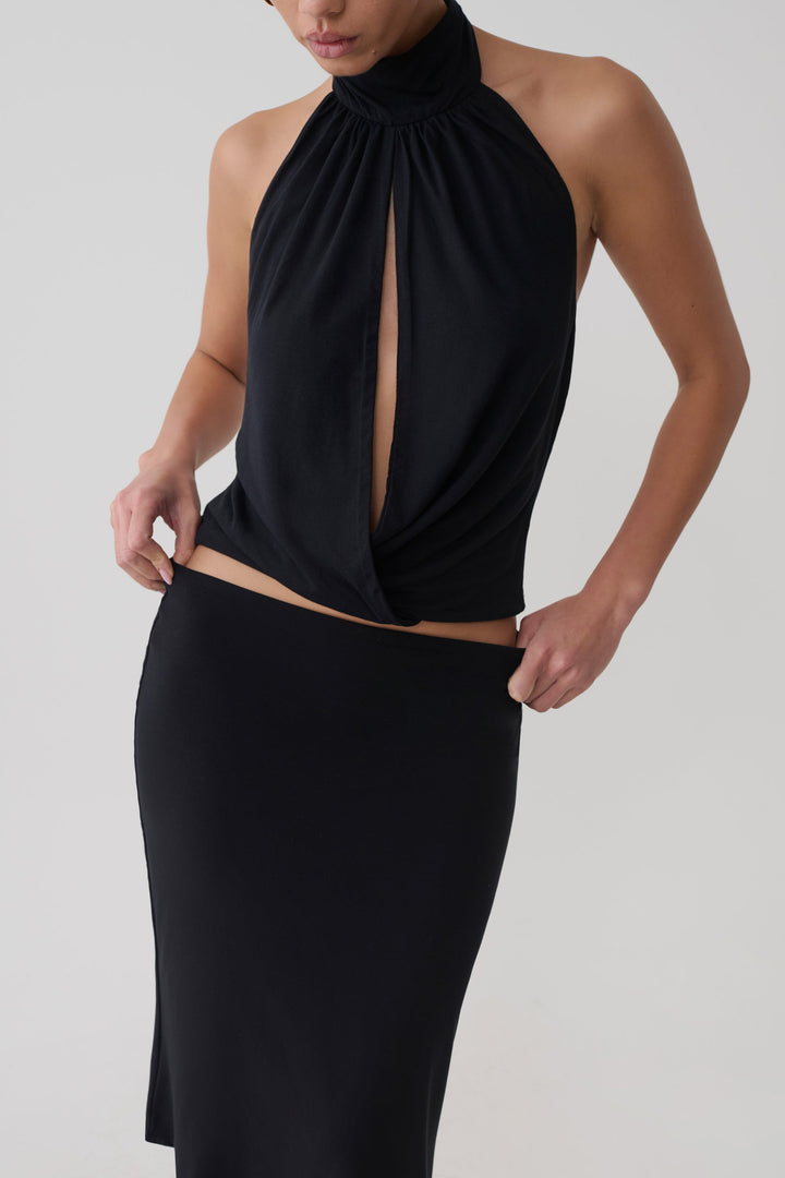 Sylvie Twist Halter Top