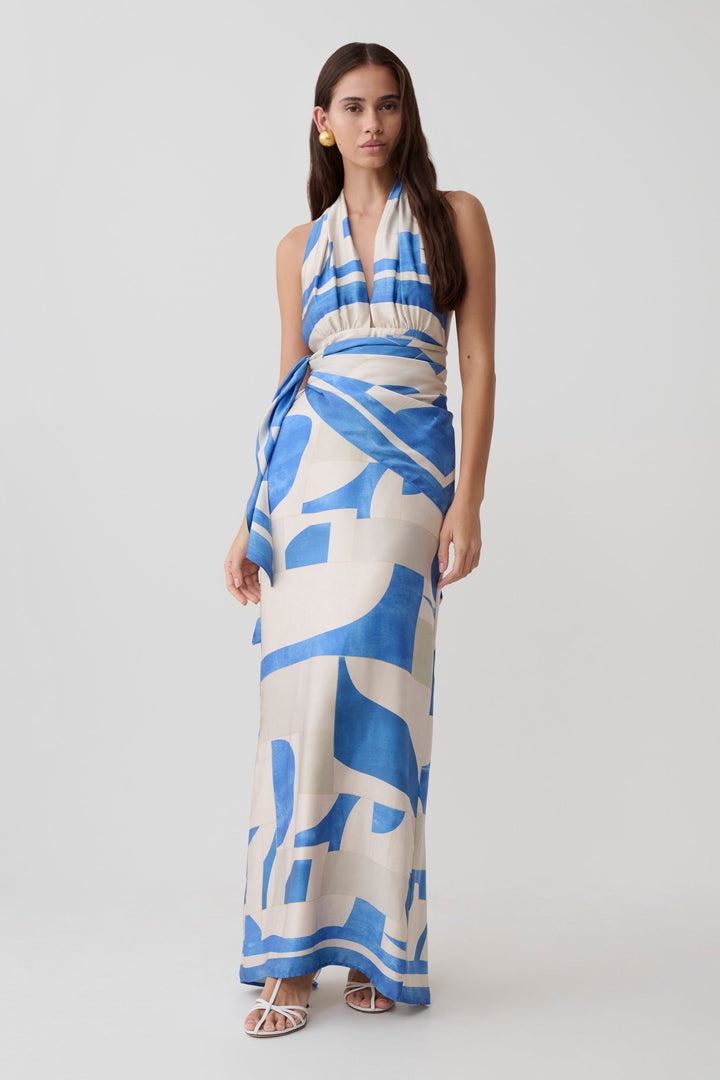 Mariselle Halter Maxi Dress