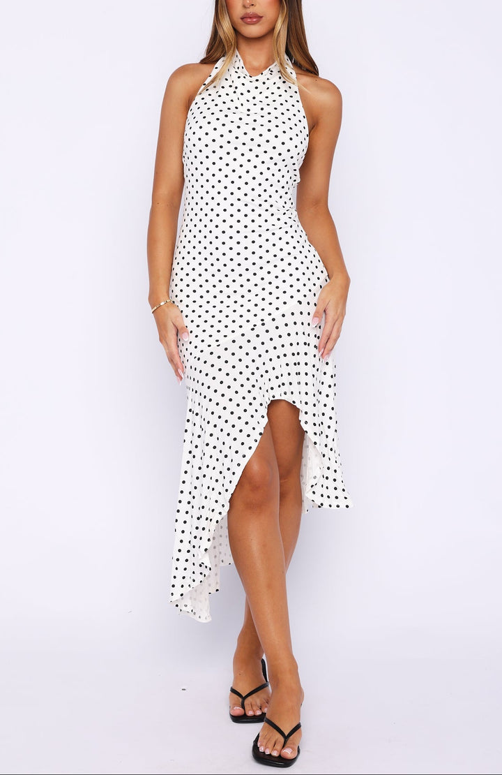 Sofia Polka Midi Dress
