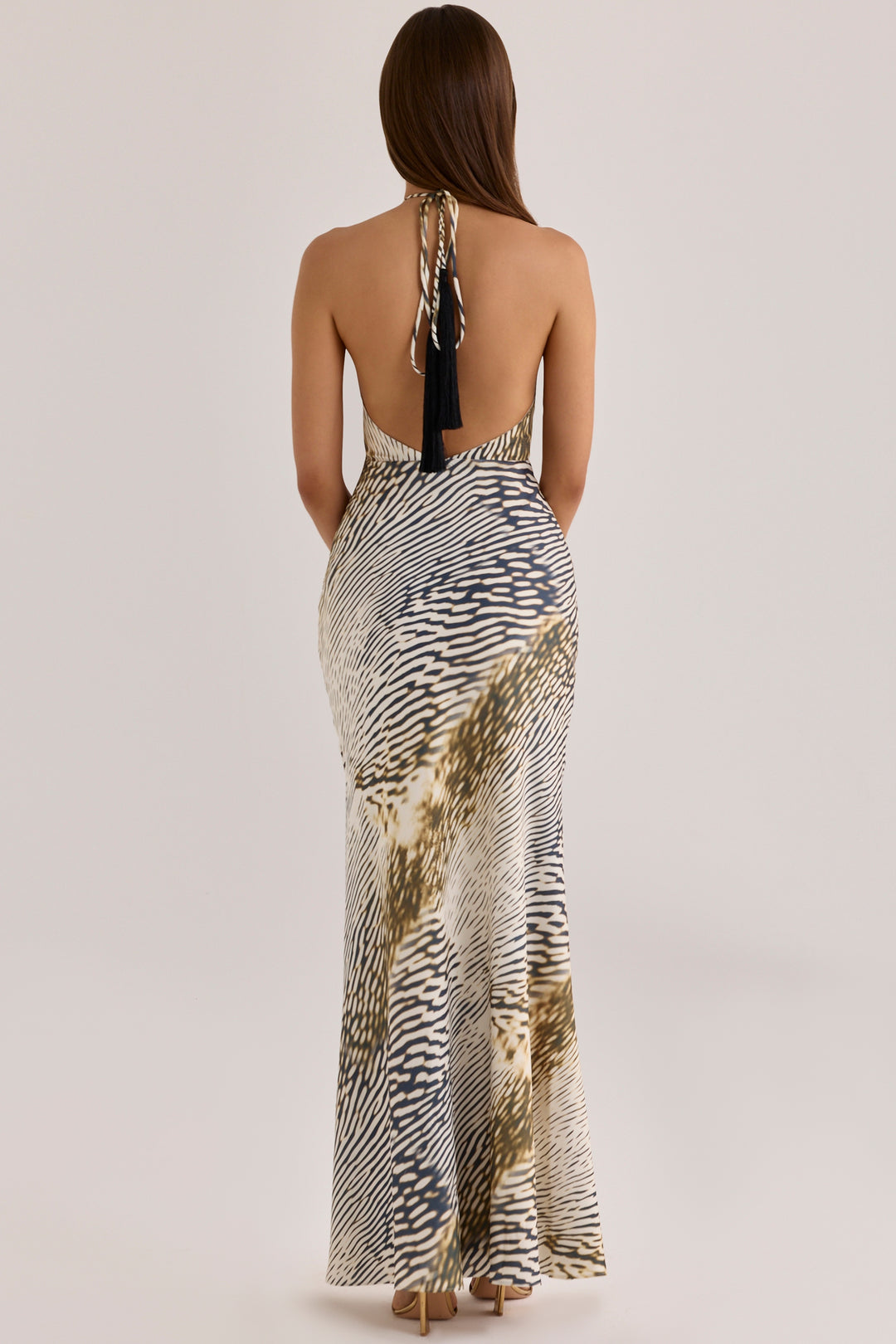 Zaria Printed Maxi Slip Dress
