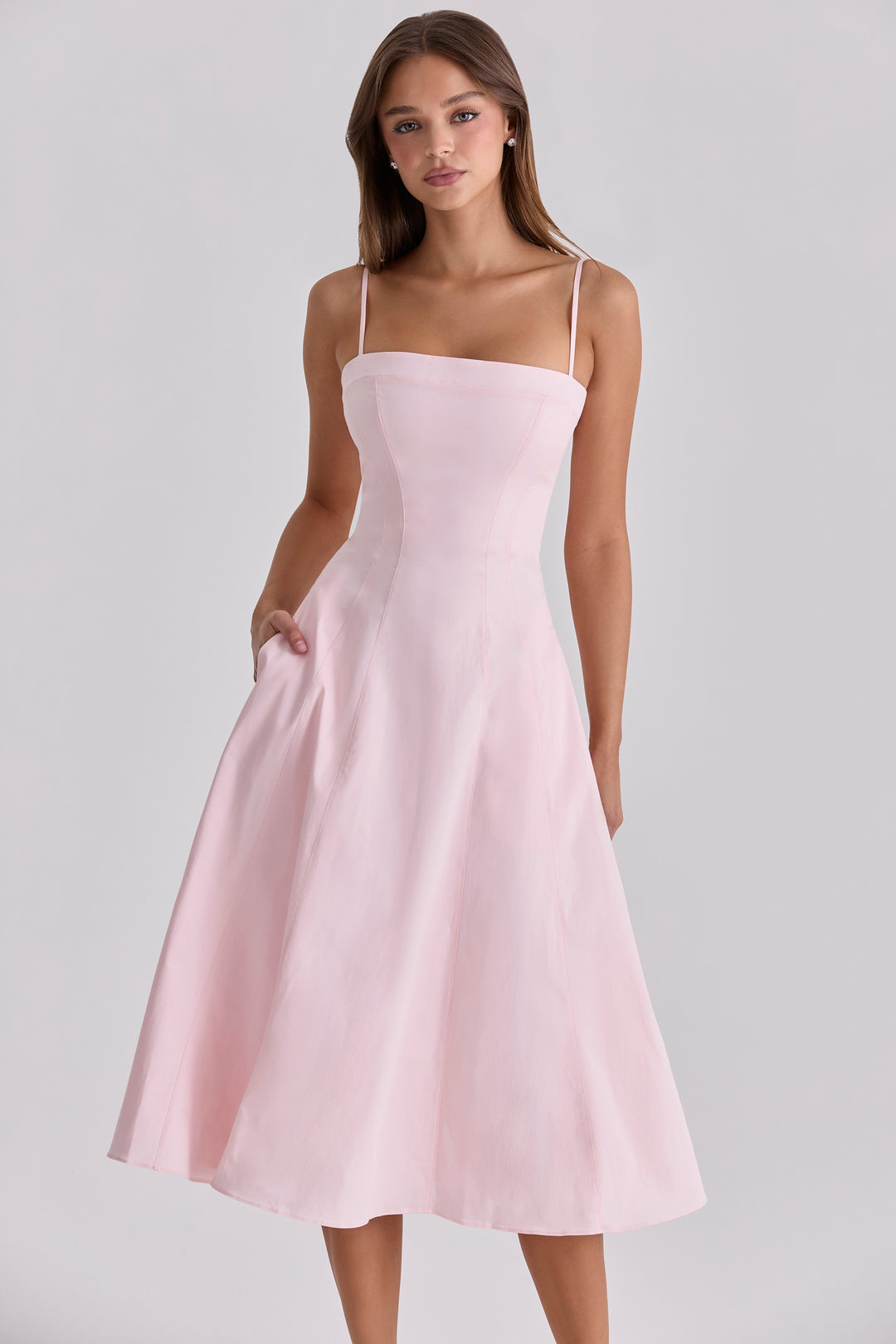 Eira Strappy Fit & Flare Midi Dress