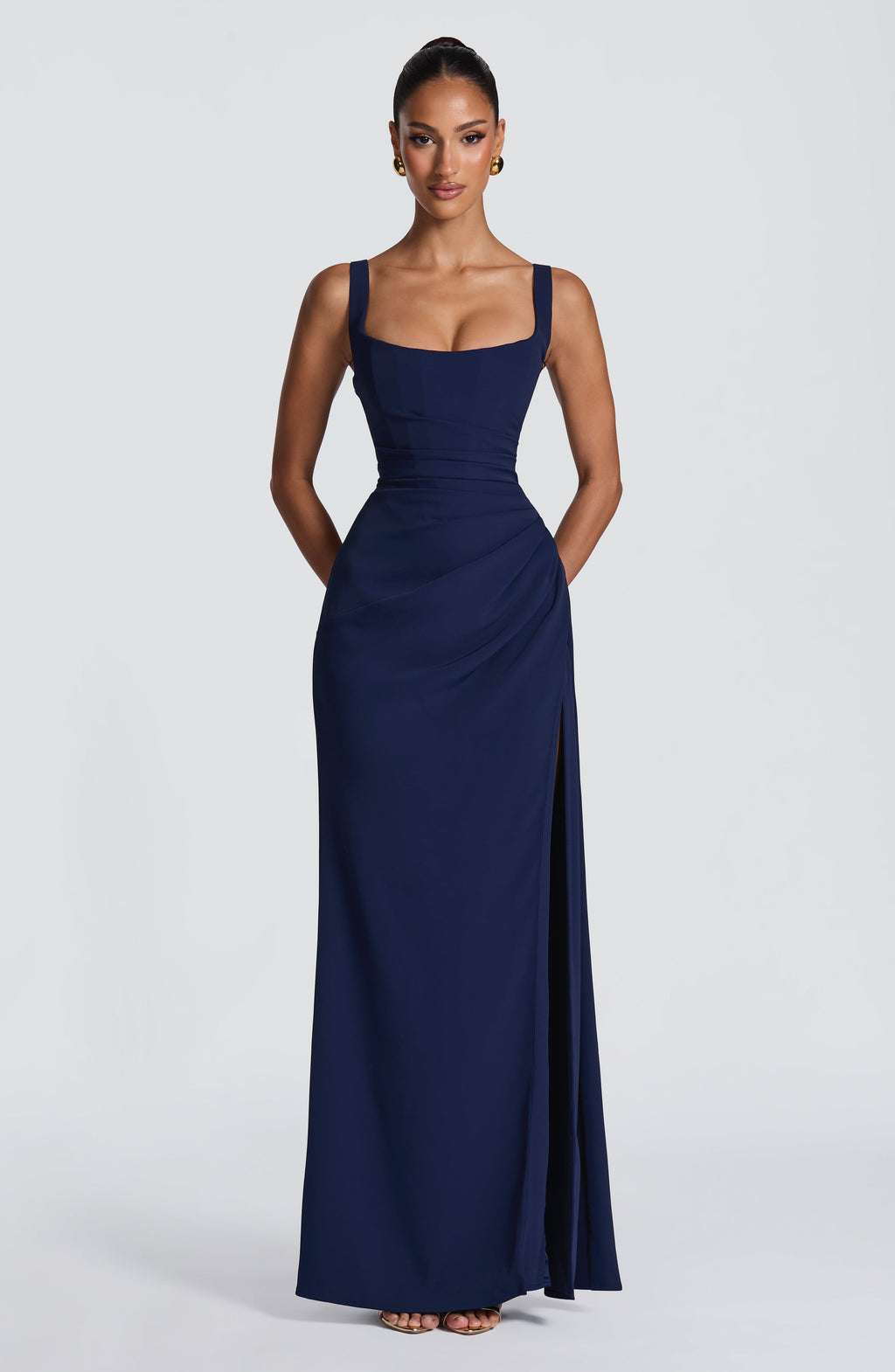 Sienna Midnight Slit Maxi Dress