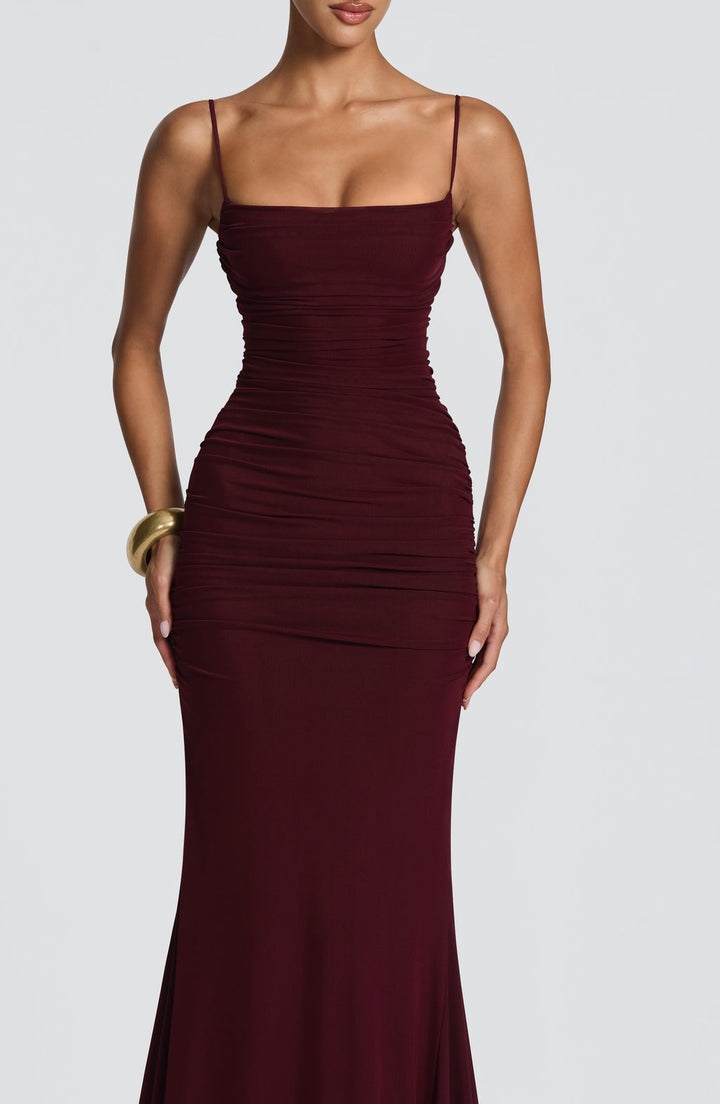 Rosalie Gown in Cherry Lacquer