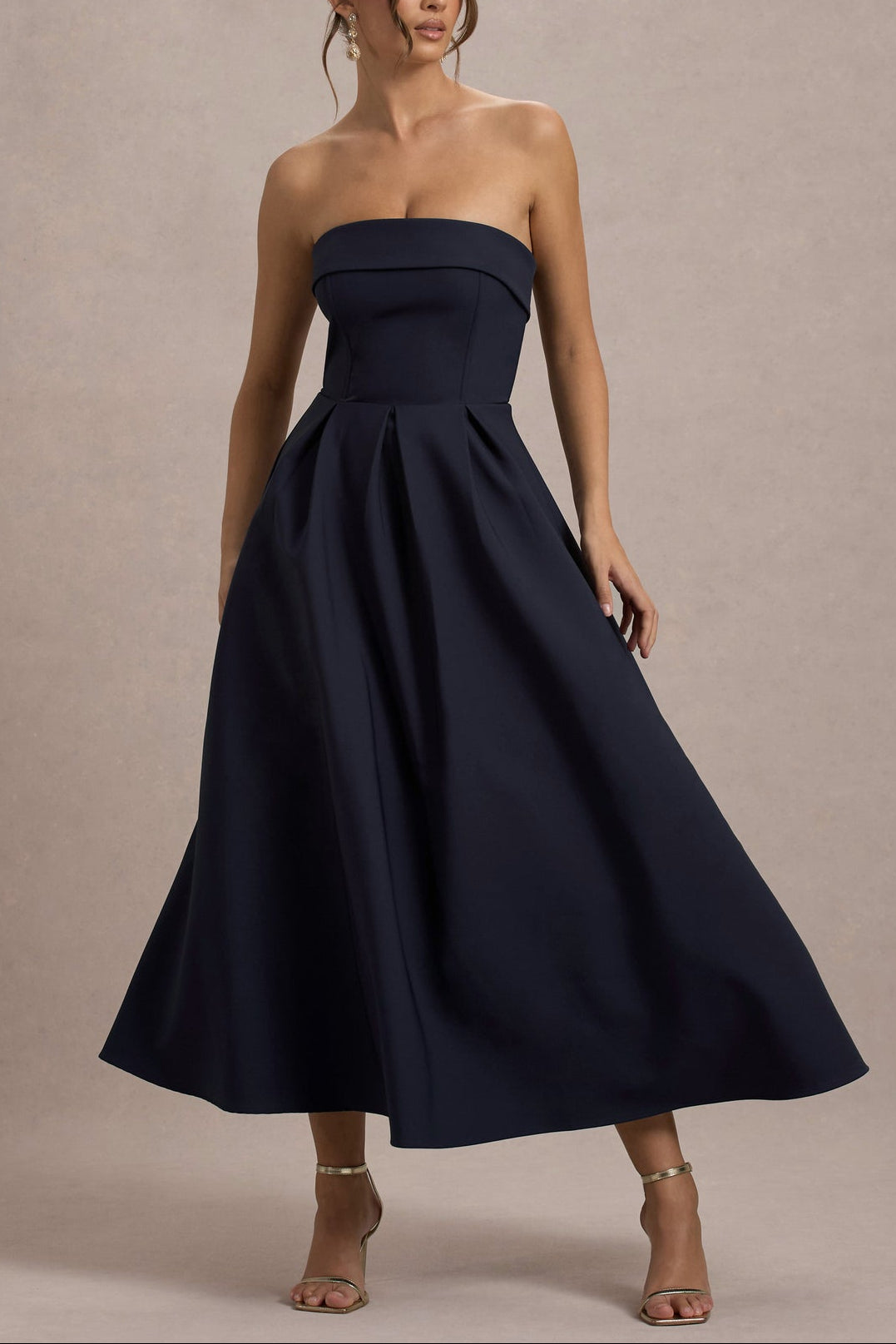 Eloise Midi Dress in Ivory