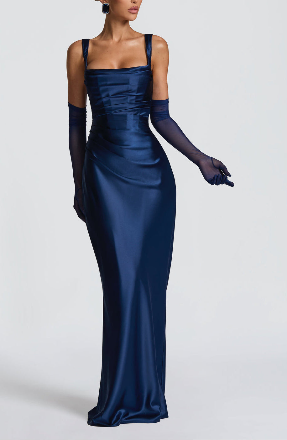 Seraphine Satin Gown Maxi Dress