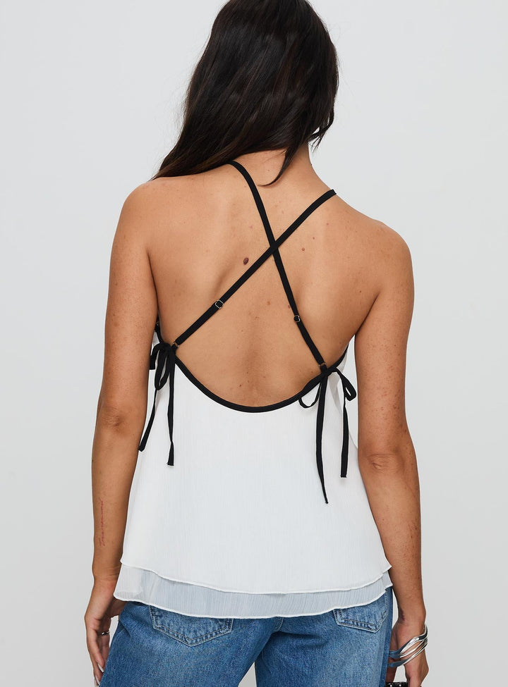 Isabetta Halter Top in White