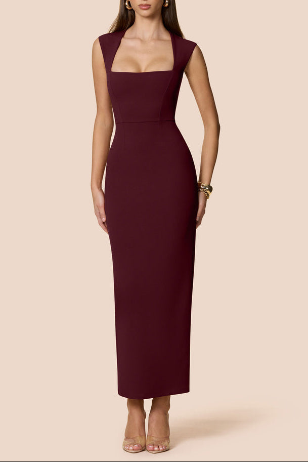 Helena Maxi Dress in Wine
