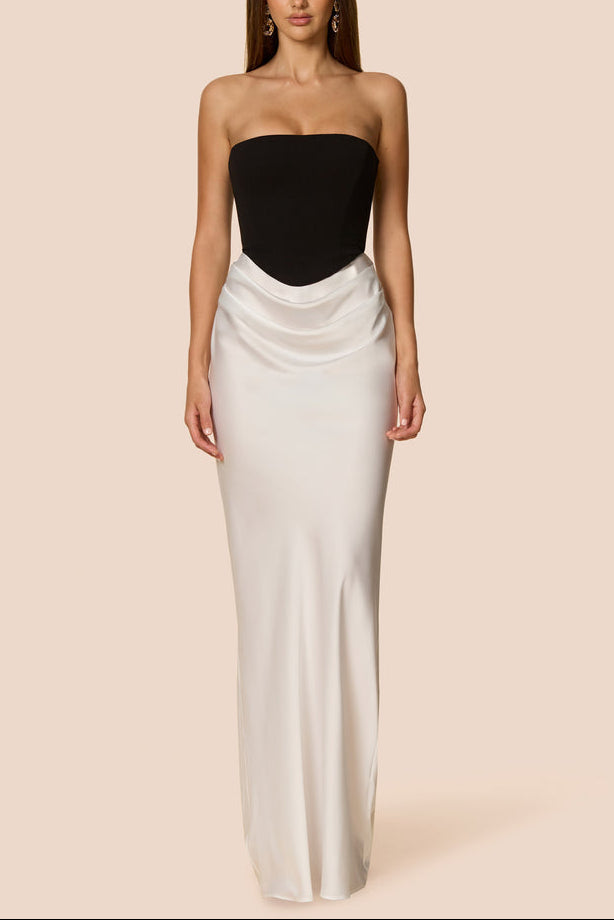 Mary Angela Maxi Gown in NavyBlue