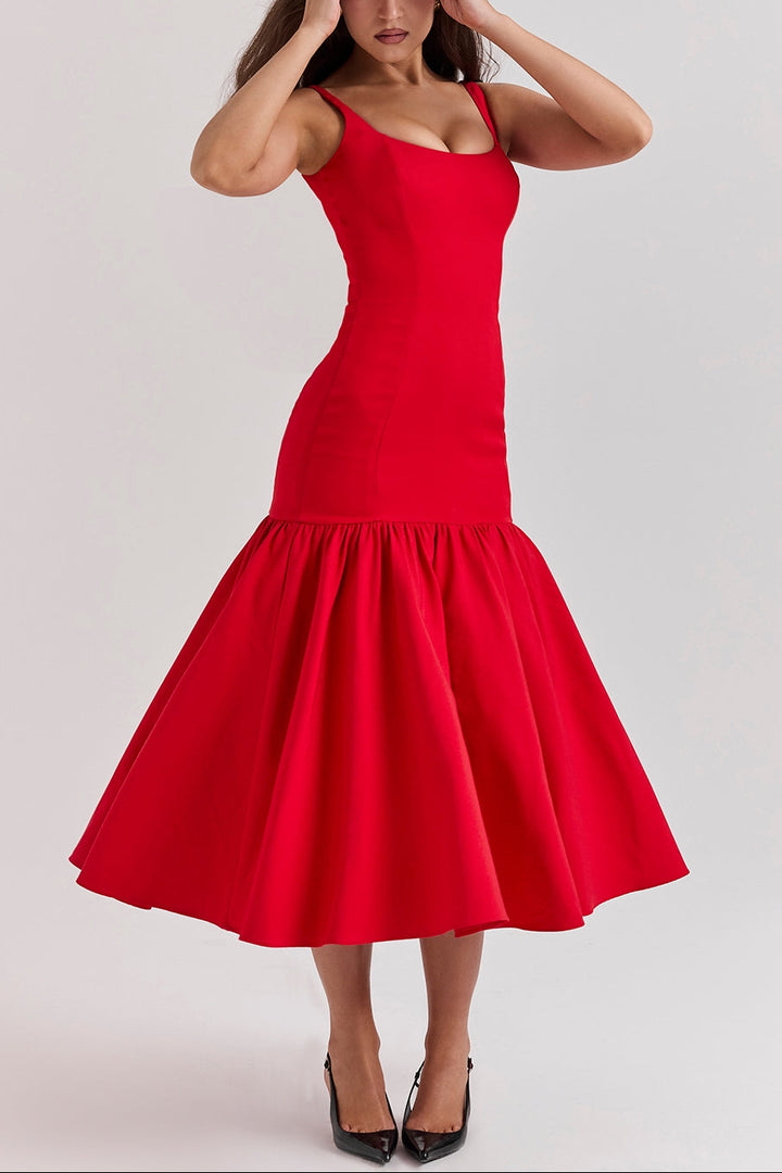 Alice Drop Waist Midi Dress