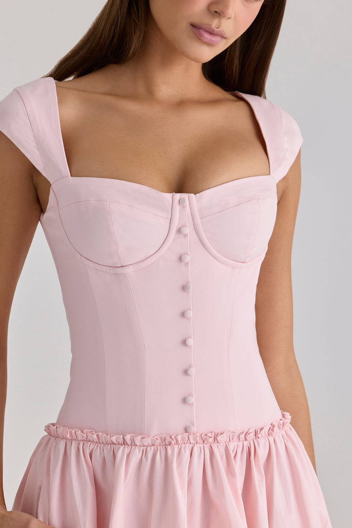 Velina Rose Midi Dress in pink