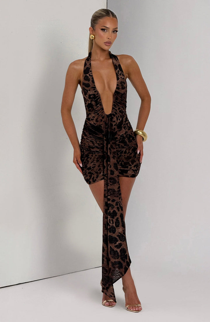 Zahara Leopard Mini Dress