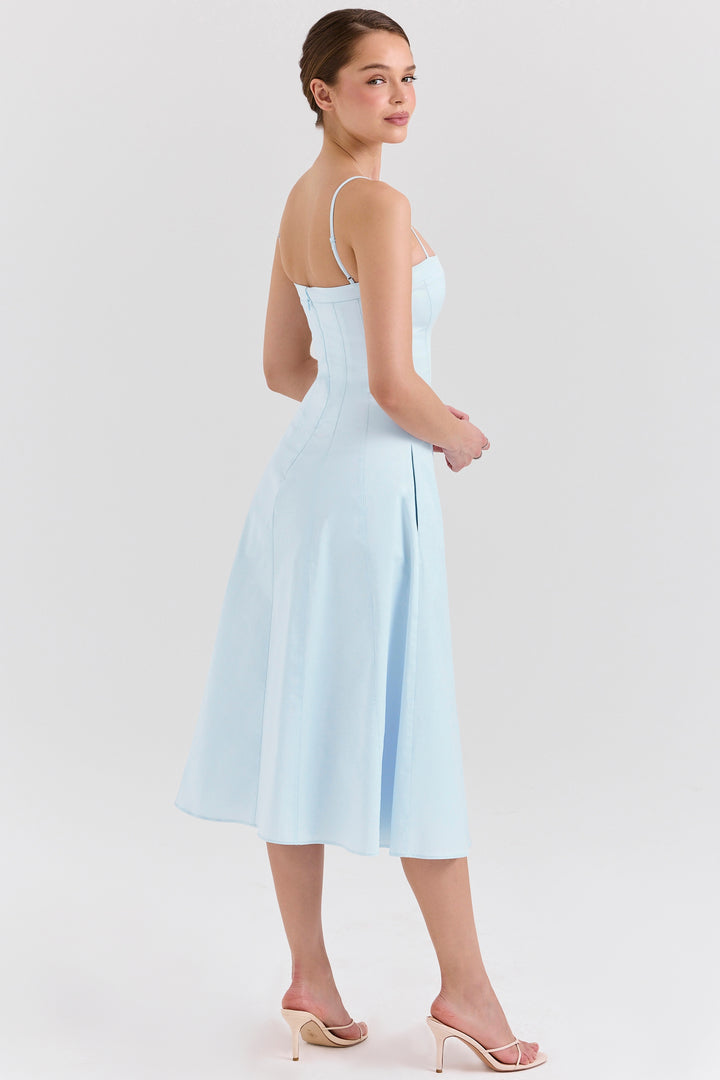 Eira Strappy Fit & Flare Midi Dress