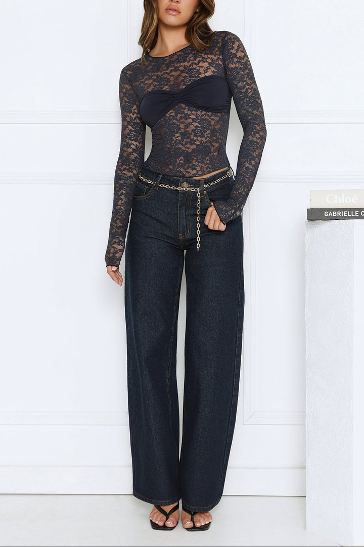 Lara Lace Illusion Top
