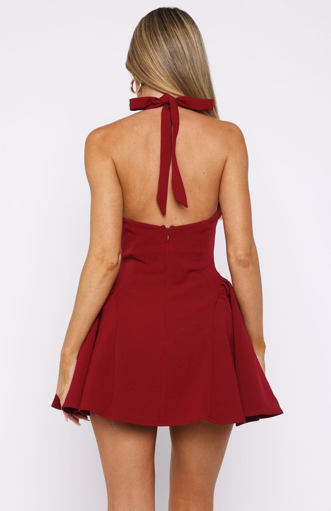 Evie Halter Tie Mini Dress