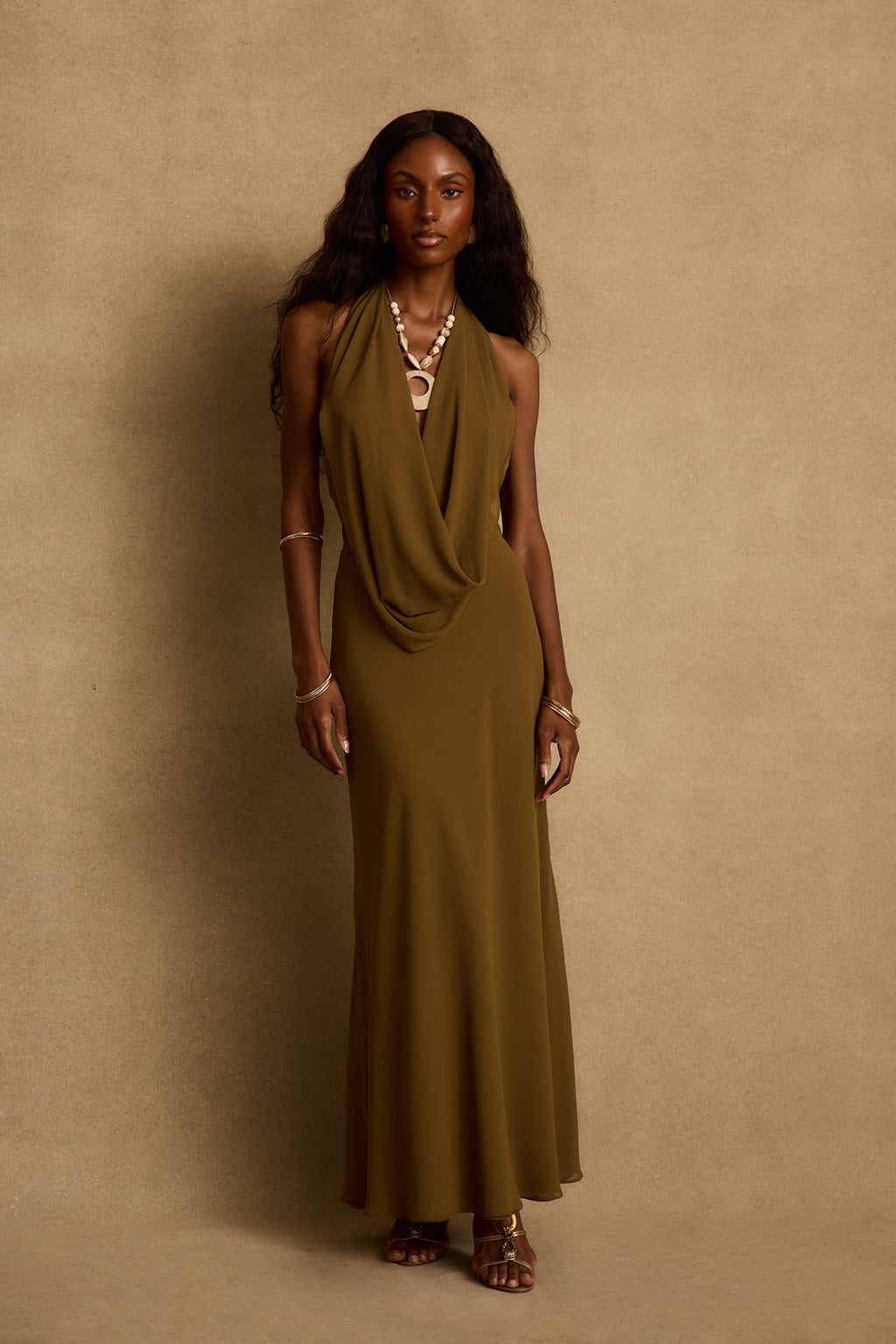 Virelle Cowl Maxi Dress