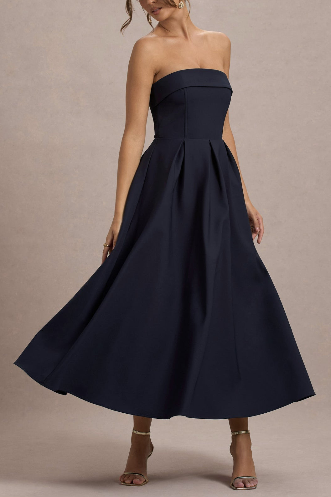 Eloise Midi Dress in Ivory