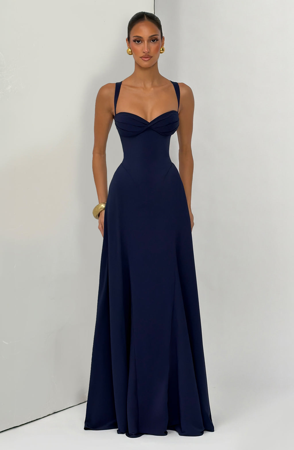 Anora Maxi Dress in Navyblue