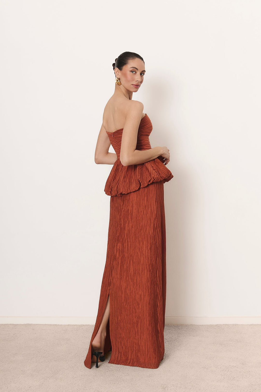 Emily Peplum Maxi co ord Set