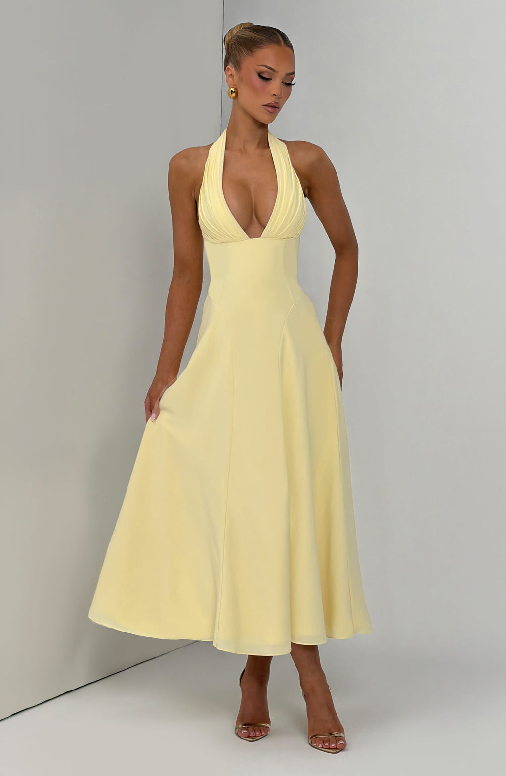 Livia Halter Midi Dress