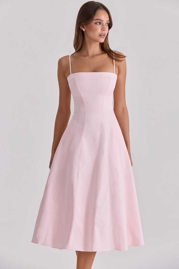 Eira Strappy Fit & Flare Midi Dress