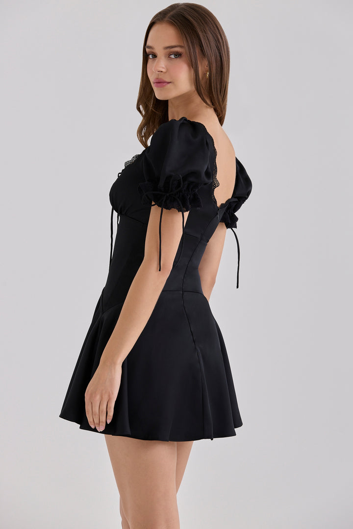Elowen Tie-Front Mini Dress