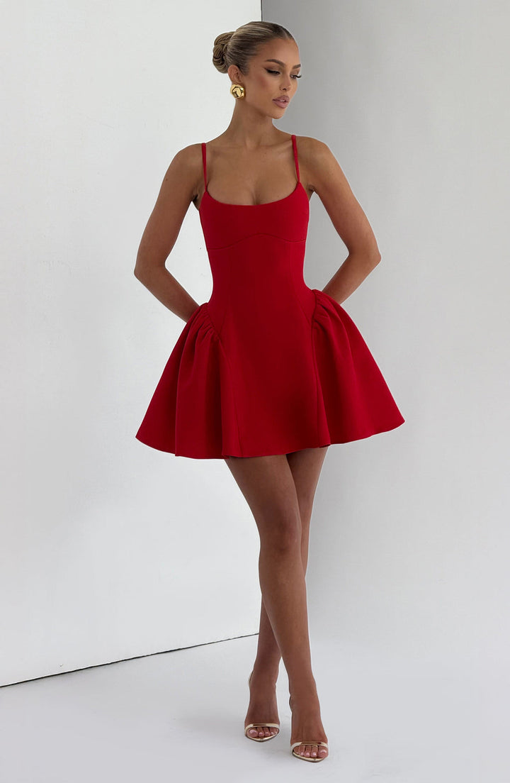 Isabella Mini Dress Red