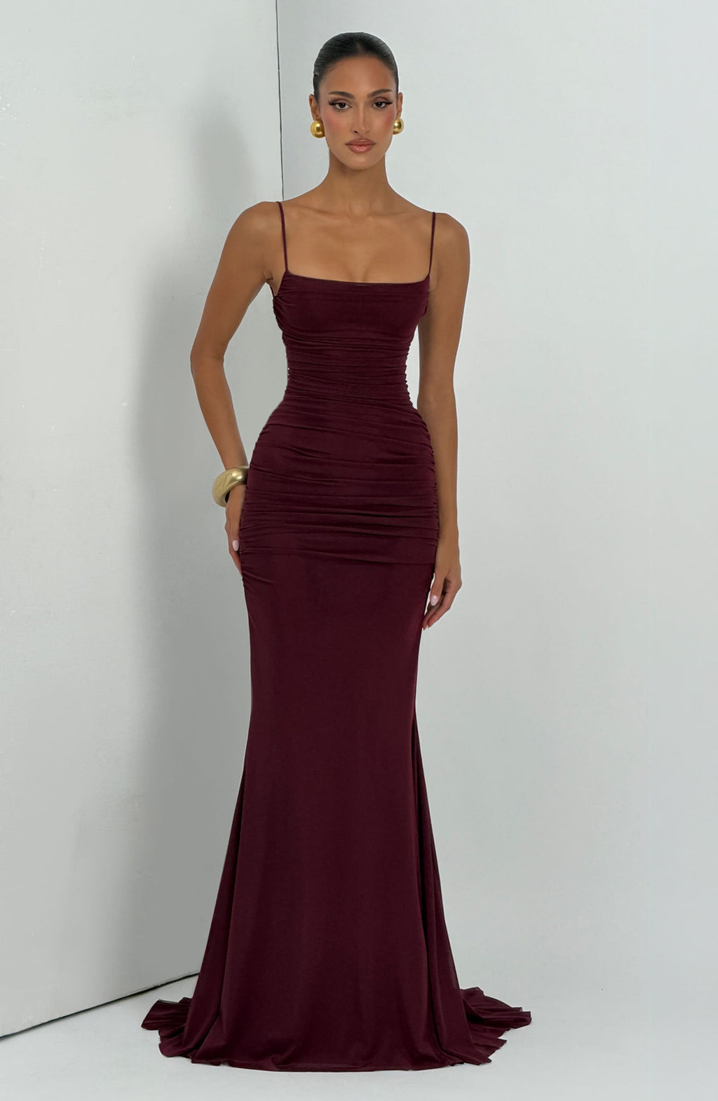 Rosalie Gown in Cherry Lacquer
