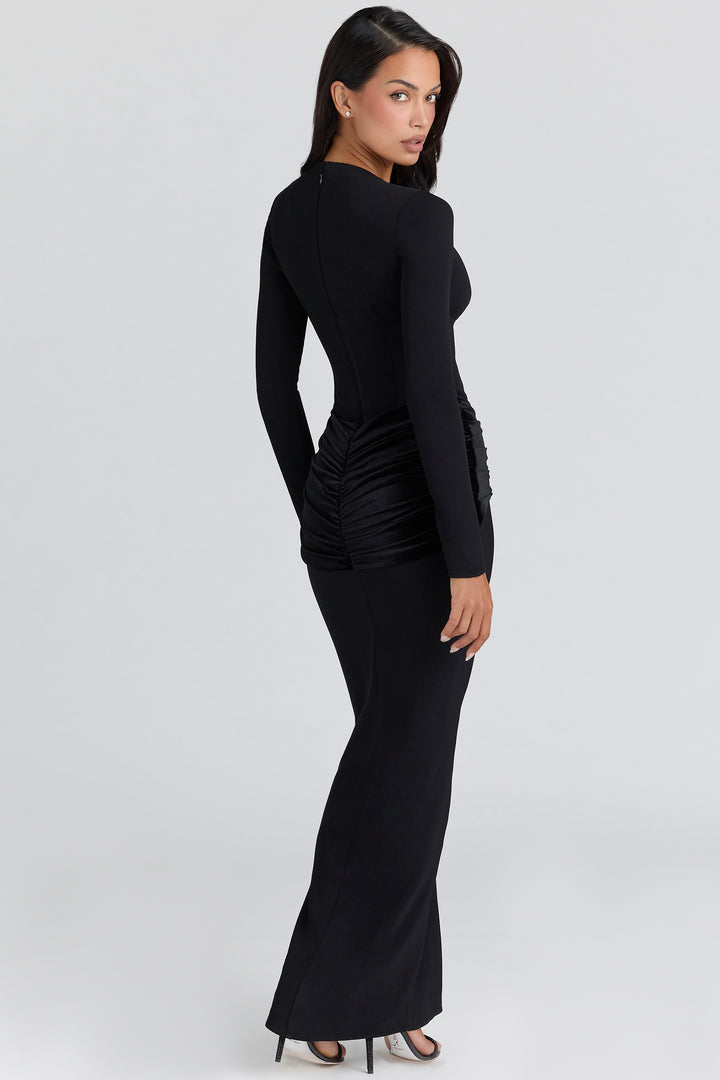 Esme Black Velvet Gown