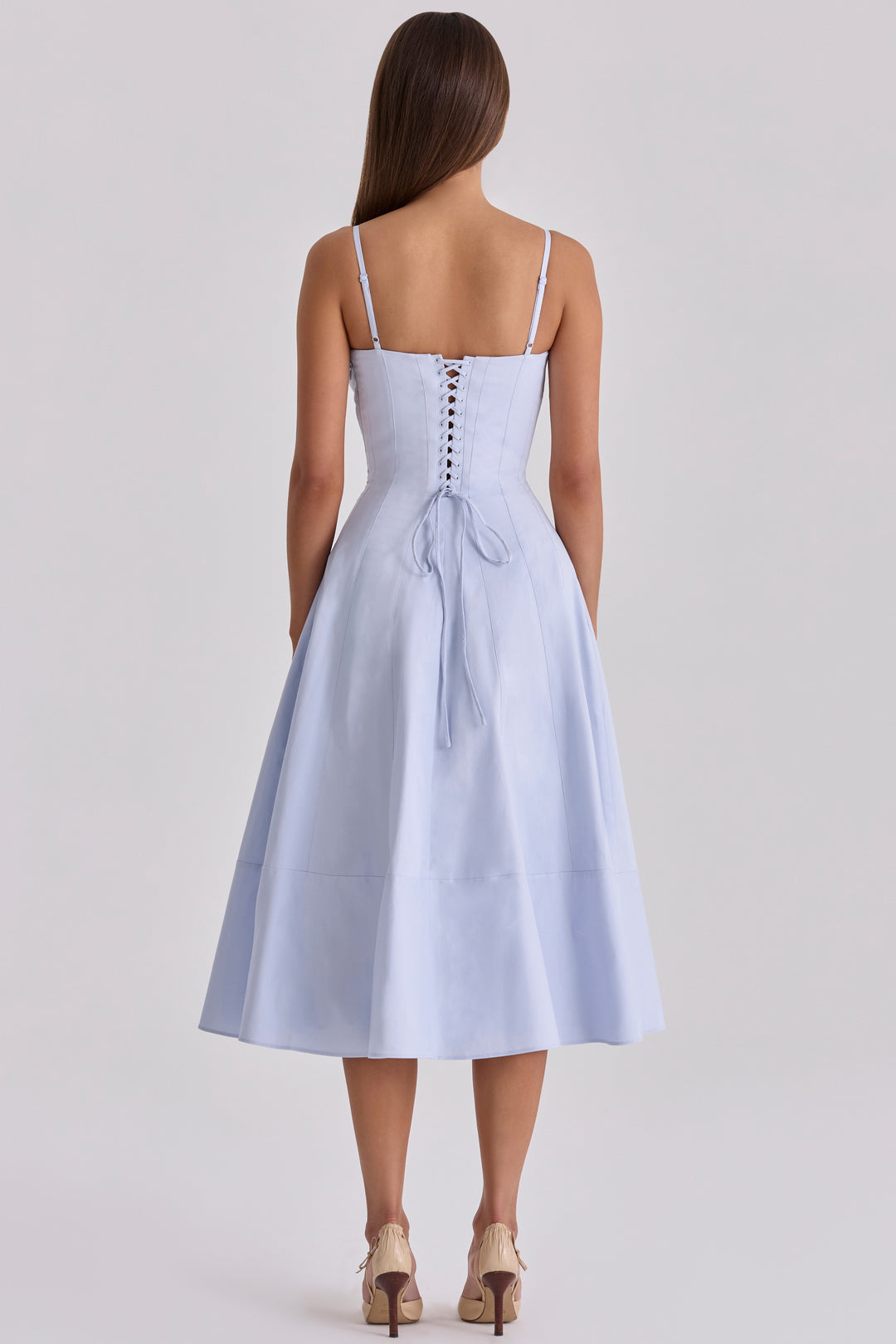 Elysia Midi Dress - Sky Blue