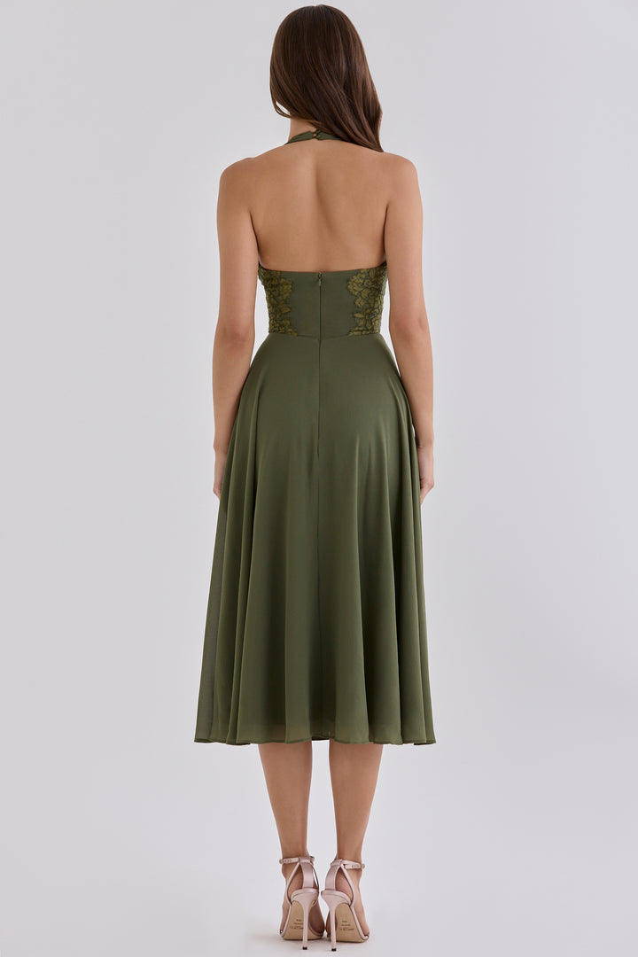 Violetta Lace Midi Dress