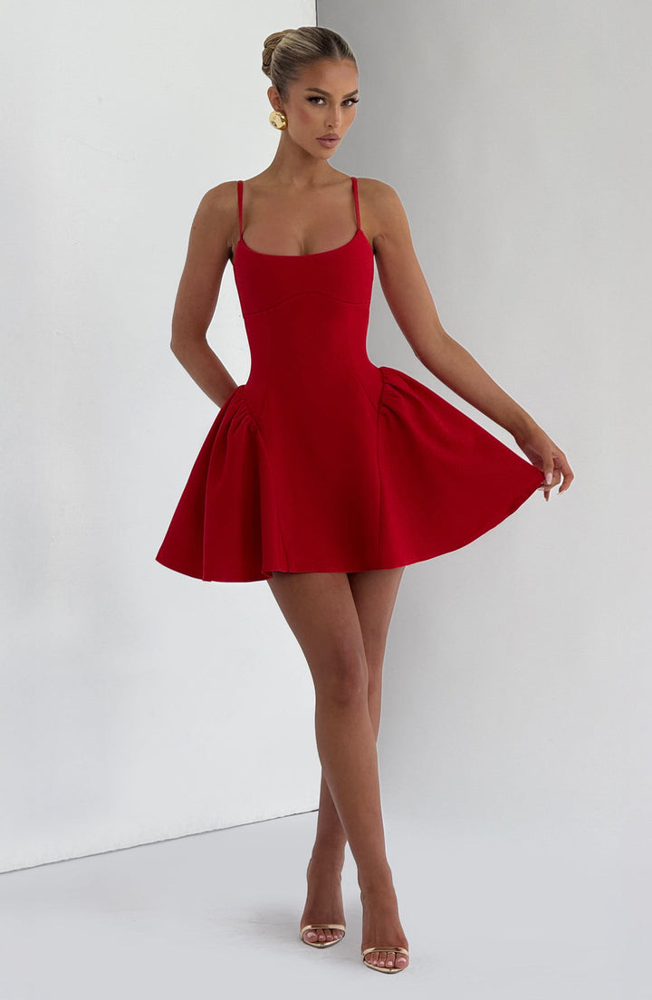 Isabella Mini Dress Red